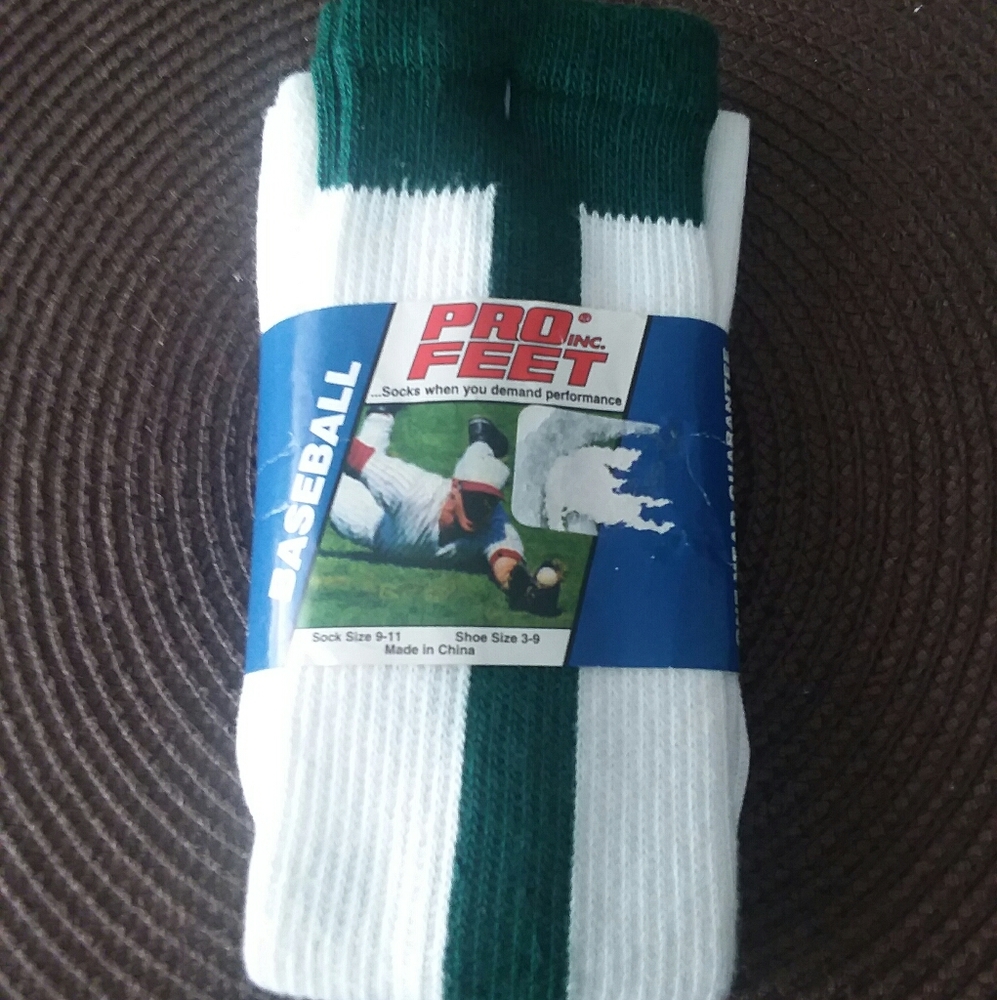 Pro Feet Baseball Socks Shoe Size 3-9 Sock 3-9